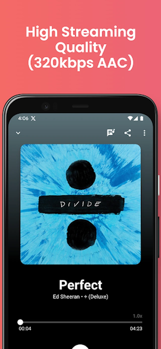 Joytify — High streaming quality (320kbps AAC)