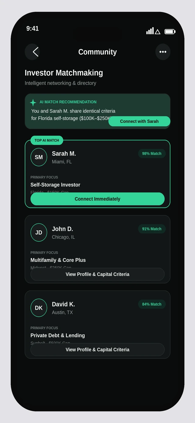 Unbroken Investing — Investor matchmaking