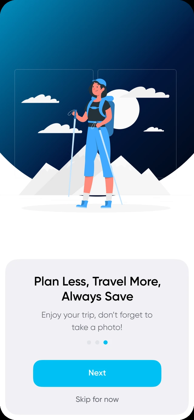 ZipTrip — Onboarding &mdash; plan less, save more