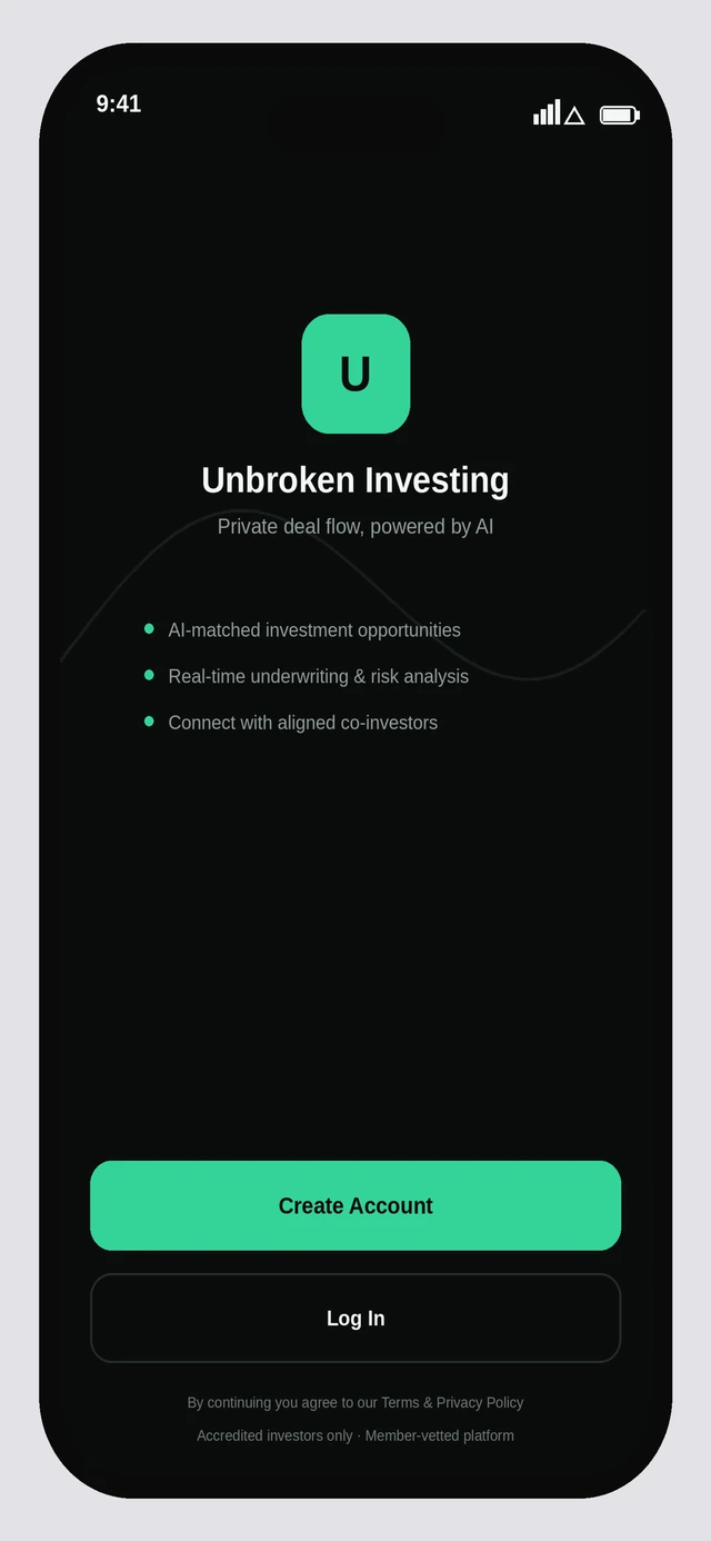 Unbroken Investing — Splash & brand